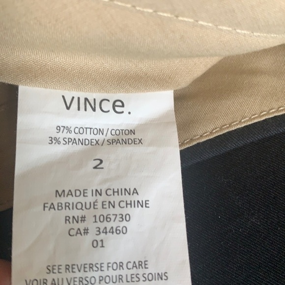 Vince Side Buckle Black Cargo Bermuda Chino Short in size 2 - Picture 6 of 8